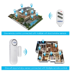 Alarme de sensor de porta sem fio/janelas 300ft 120db anti-roubo - comprar online