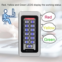 Access Control System IP68 Waterproof Metal Keypad Proximity Card Standalone With 2000 Users - comprar online