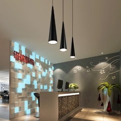 Luminária pendente nórdica de led, tubo longo, preto e branco, iluminação interna de teto, 7w e 12w - Americanas Construções - O shopping da sua Obra 
