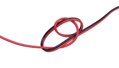 Ul2468 2 pinos fios elétricos estanhados cabos de cobre vermelho preto