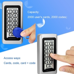 Imagem do Access Control System IP68 Waterproof Metal Keypad Proximity Card Standalone With 2000 Users