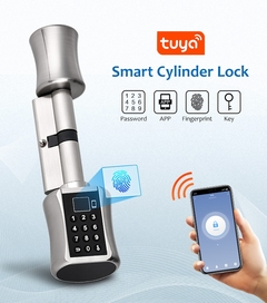 Fechadura eletrônica Cylinder lock Tuya na internet