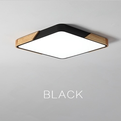 Montagem em superfície conduziu a luz de teto moderna ultra fino iluminação madeira luminária s - comprar online