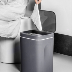 Cesto de lixo para cozinha, com sensor automático, inteligente, armazenamento em papel, led - comprar online