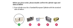 Fechadura eletrônica Cylinder lock Tuya na internet