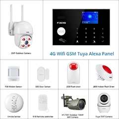 4g tuya alexa wi fi gsm sistemas de alarme segurança casa
