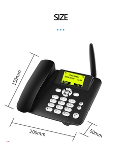 Beamio-telefone em inglês, sem fio, com cartão sim gsm