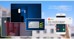 Imagem do Kerui tuya sistema de alarme de segurança inteligente wifi gsm