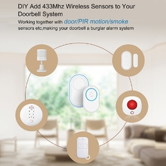 Tuya Smart Outdoor Wireless Doorbell Call Intercom for Apartments Wifi Door Bell Ring Alarm for Home Security With 58 Ringtones - comprar online