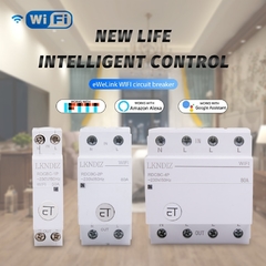 Disjuntor wi-fi, trilho din, interruptor inteligente, relé, controle por aplicativo na internet
