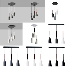Moderno 3 pingente de iluminação nordic minimalista pingente - Americanas Construções - O shopping da sua Obra 