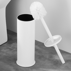Imagem do Escova de banheiro criativa, em preto, estilo nórdico, conjunto de limpeza para banheiro