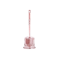 Imagem do Kit de escova de toalete de cristal criativo com base acrílica