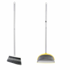 Eyliden vassoura e dustpan conjunto cerdas eretas