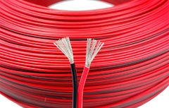 Ul2468 2 pinos fios elétricos estanhados cabos de cobre vermelho preto - comprar online