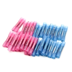 500/400/300/200/150/100X Red+Blue Waterproof Heat Shrink Butt Connectors Electrical Wire Splice Cable Crimp Terminals Connector - loja online