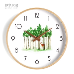 Relógio de parede em madeira estilo nórdico - comprar online