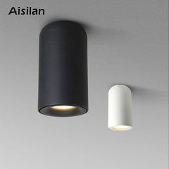 Lâmpadas de teto led aiselo nórdico, AC85-260V branco/preto, para sala de estar, para quarto e candeeiro