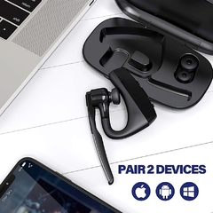 Newest K18 Wireless Earphones Bluetooth 5.0 Earpiece Hands-free Noise Cancelling Headset With AptX HD Dual Mic For Smart Phones - Americanas Construções - O shopping da sua Obra 