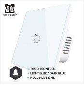 Free Shipping EU Standard 1 2 3 Gang 1 Way Wall Light Controler Home Automation Touch Switch Not Wif Remote Switch Glass Panel na internet