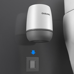 Imagem do Cerdas de silicone escova de toalete e suporte para o armazenamento do banheiro