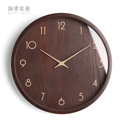 Relógio de parede em madeira estilo nórdico - comprar online