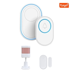 Tuya Smart Outdoor Wireless Doorbell Call Intercom for Apartments Wifi Door Bell Ring Alarm for Home Security With 58 Ringtones - comprar online