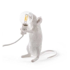 Lâmpada de mesa moderna do rato da resina led - loja online