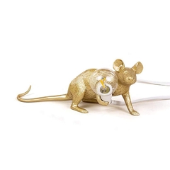 Lâmpada de mesa moderna do rato da resina led - comprar online