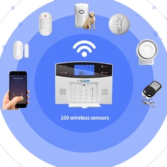 Wifi gsm pstn sistema de alarme com fio sem fio detector alarme - Americanas Construções - O shopping da sua Obra 