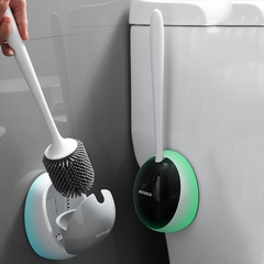 Cerdas de silicone escova de toalete e suporte para o armazenamento do banheiro - comprar online