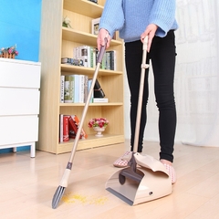 Yocada Broom and Dustpan with Long Handle for Upright Sweep Kitchen Home Lobby Office House Cleaning