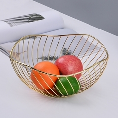 Estilo nórdico cesta de armazenamento de metal frutas vegetais - comprar online