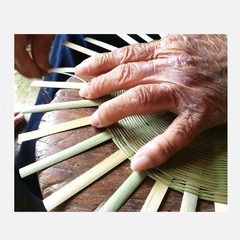 Imagem do Artesanal de bambu tecido pão comida frutas tigela cozinha