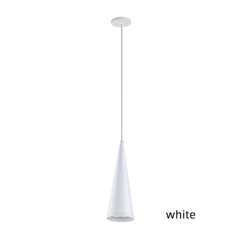 Luminária pendente nórdica de led, tubo longo, preto e branco, iluminação interna de teto, 7w e 12w - comprar online