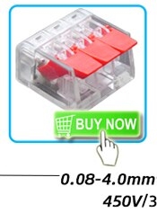 Conector de fio rápido bloco terminal plug adaptador cinza/transparente cor 32a rf, iluminação 30/50/100 peças mini universal - loja online