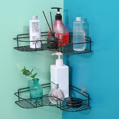 Rack de armazenamento de shampoo 1/2 peças, suporte de prateleira, prateleira de canto de banheiro, acessórios de banheiro