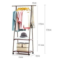 Imagem do Rack para roupas, suporte vertical para pendurar roupas
