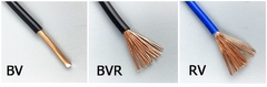 Imagem do Rv fio fino encalhado cabo de cobre 220v pvc elétrico únicos núcleos recozidos