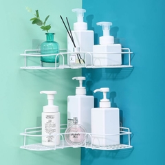 Rack de armazenamento de shampoo 1/2 peças, suporte de prateleira, prateleira de canto de banheiro, acessórios de banheiro