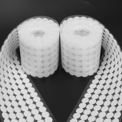 Ganchos de fita adesiva dupla face 1000 pares, argolas adesivas de nylon branco