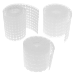Ganchos de fita adesiva dupla face 1000 pares, argolas adesivas de nylon branco na internet