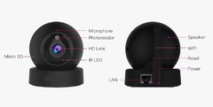 Imagem do Câmera ip com detecção de movimento 2 vias interfone nuvem armazenamento automático p2p webcam filmadora gravador de vídeo