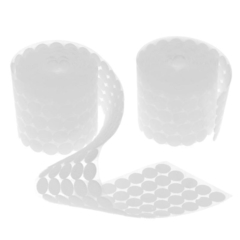 Imagem do Ganchos de fita adesiva dupla face 1000 pares, argolas adesivas de nylon branco