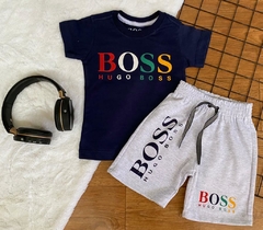 Conjunto Bermuda Moletom Hugo Boss