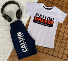 Conjunto Bermuda Moletom Calvin Klein na internet