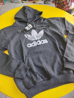 Casaco Moletom Capuz Canguru Adidas - comprar online