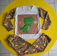 Pijama de calça Dinossauro