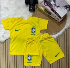 Conjunto Jogador Brasil Amarelo. na internet