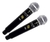 Microfone Sem Fio Duplo Lyco Uh-02mm Uhf Dinâmico Bivolt - comprar online